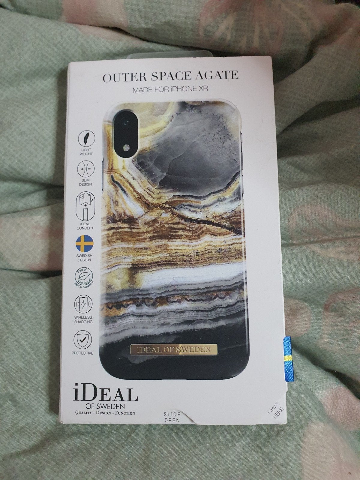 iDeal of Sweden iPhone XR Hoesje - Outer Space Agate, Kunststof, Schokbestendig, Verzenden, Nieuw