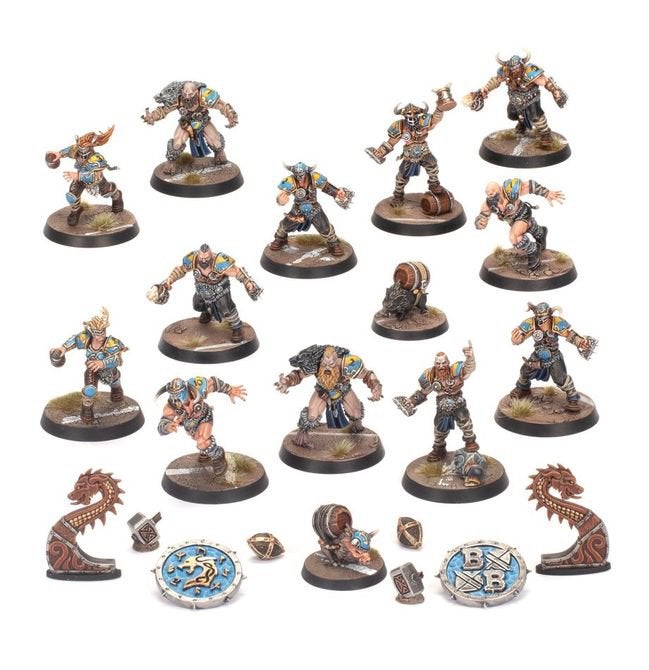 Norse Blood Bowl Team: Norsca Rampagers + Yhetee, Ophalen, Zo goed als nieuw, Warhammer, Figuurtje(s)