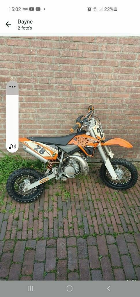 KTM crossmotor - Oranje/Zwart 50sx, Fietsen en Brommers, Brommers | Crossbrommers, Ophalen of Verzenden