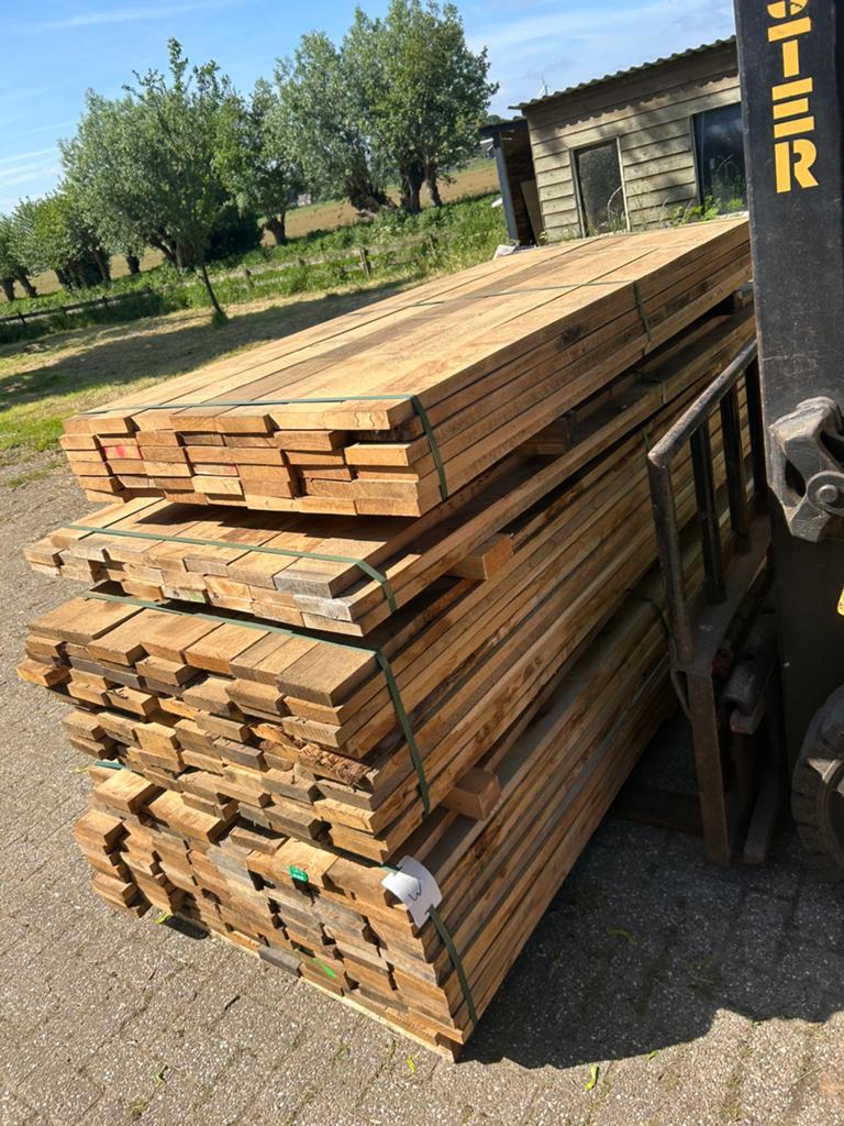 Eiken te koop. Partij. Fijnbezaagd. 120x27 mm, Ophalen of Verzenden, Nieuw, 180 tot 250 cm, Planken