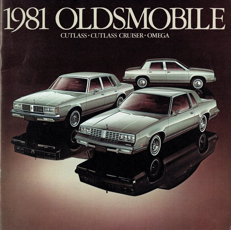 Folder Oldsmobile Cutlass, Cutlass Cruiser & Omega (1981), Verzenden, Gelezen, Overige merken
