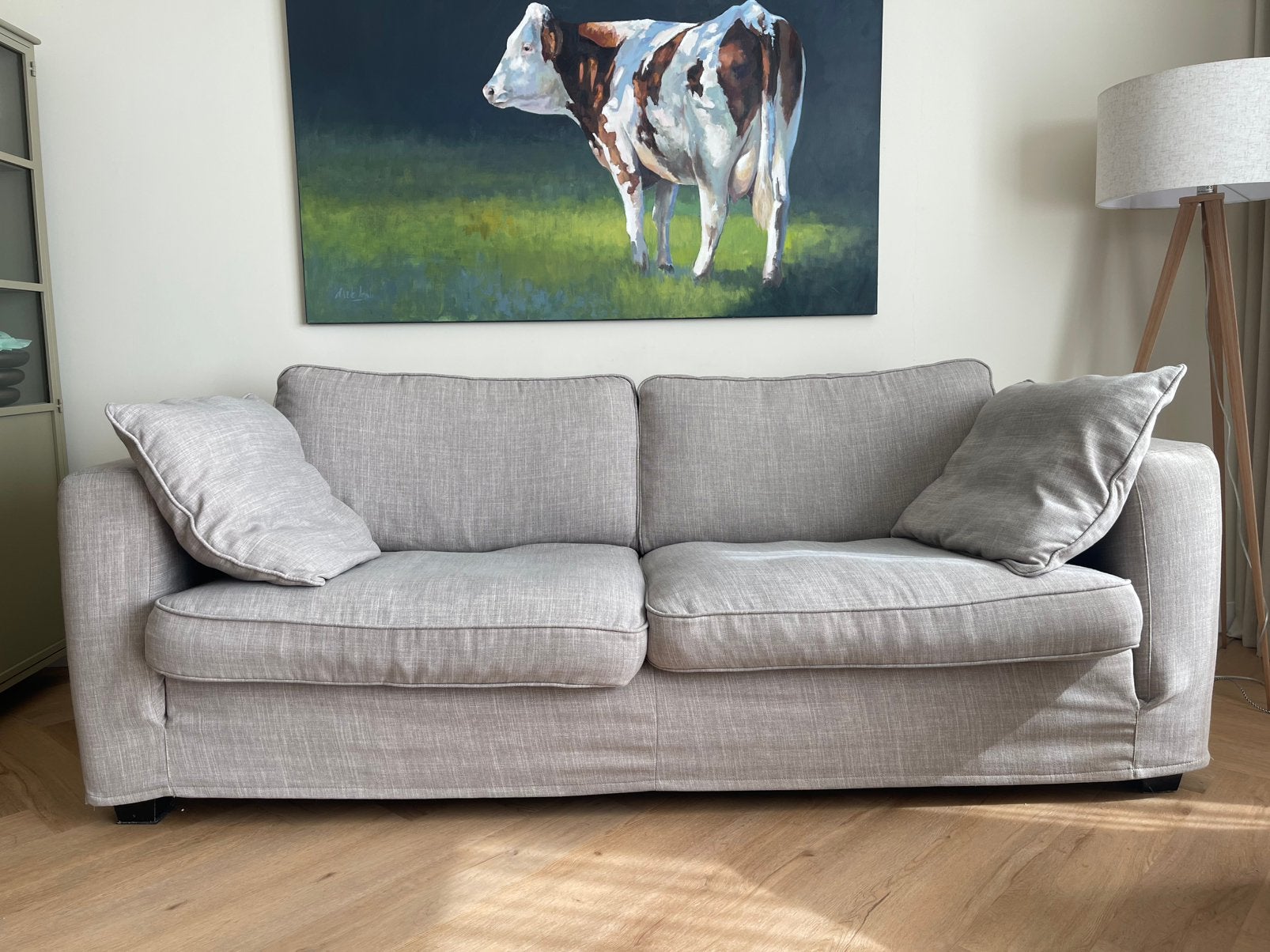 Linteloo 2,5 zit bank, Driepersoons, 75 tot 100 cm, Ophalen of Verzenden, Rechte bank