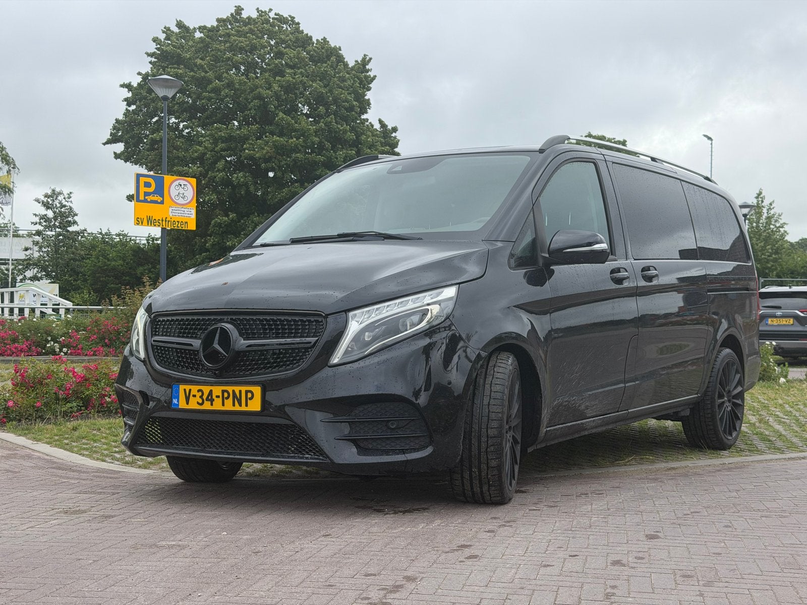 Mercedes-Benz V-klasse dubbelcabine Amg btw, Auto diversen, Zwart, Mercedes-Benz, Diesel, 2143 cc