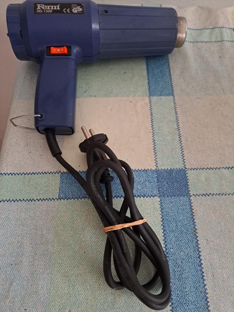 FERM HG-1500 verfafbrander/hetelucht-pistool, Ophalen of Verzenden, Zo goed als nieuw