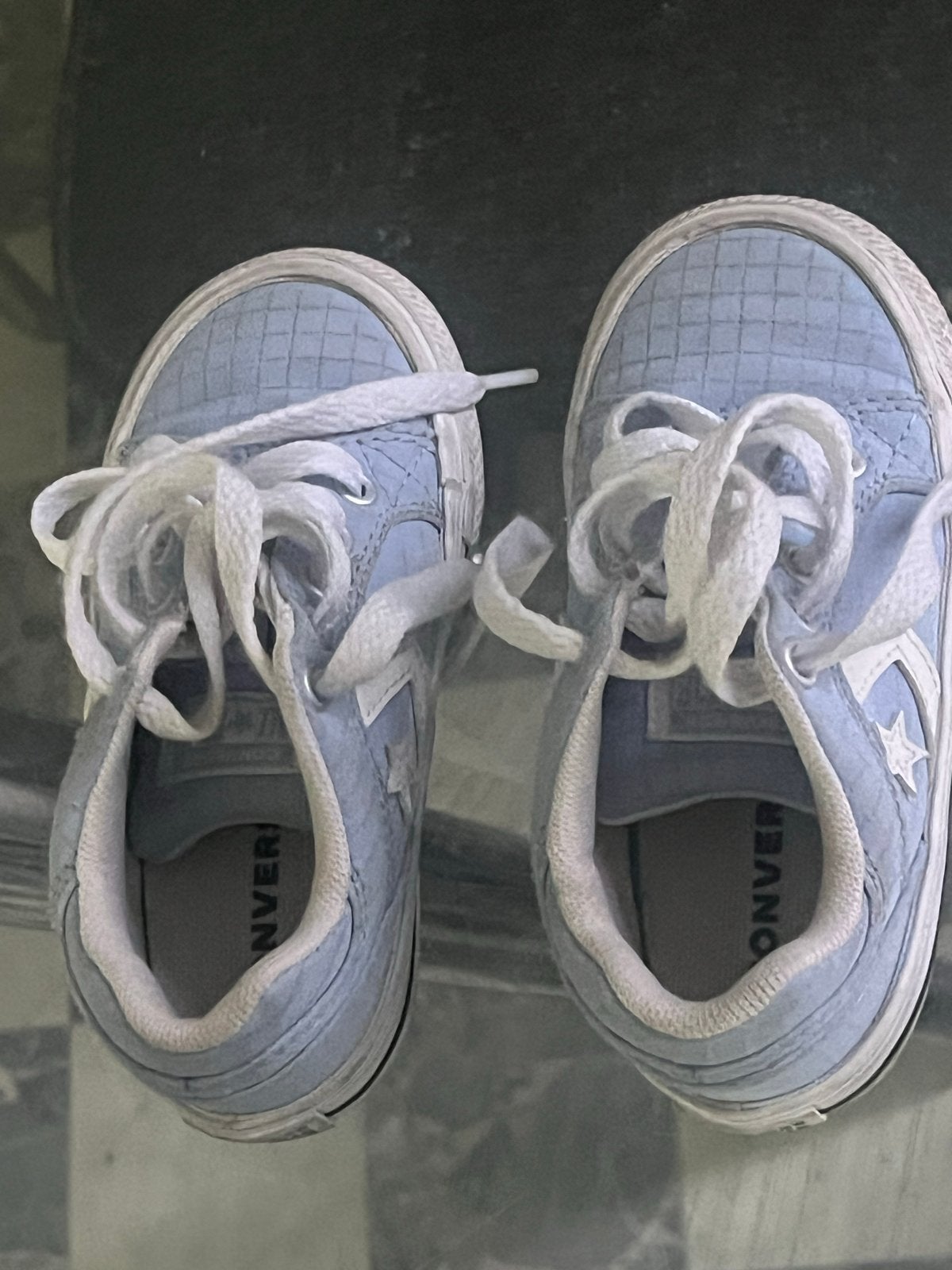 Lichtblauwe Converse All Star sneakers maat 23, Ophalen of Verzenden, Gebruikt, Jongen of Meisje, Schoenen