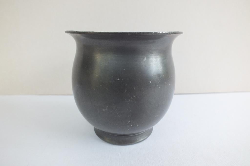 MOOI TINNEN VAASJE GEMERKT, Overige kleuren, Ophalen of Verzenden, Minder dan 50 cm, Glas