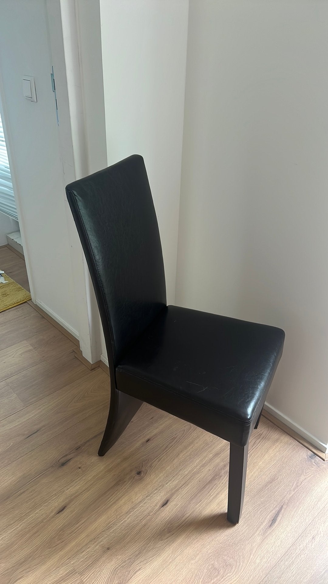 6 stoelen zwart, Huis en Inrichting, Ophalen, Overige materialen, Zwart, Zo goed als nieuw