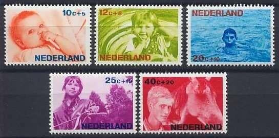 Nederland NVPH nr 870/4 postfris Kinderpostzegels 1966, Ophalen of Verzenden, Na 1940, Postfris