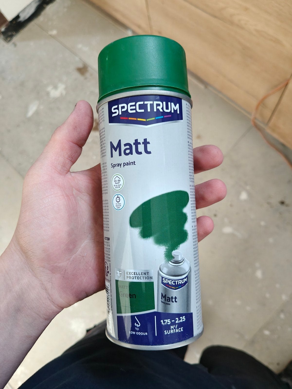 Spectrum Matt Spray Paint - Groen, Doe-het-zelf en Verbouw, Verf, Beits en Lak, Ophalen, Nieuw, Verf, Minder dan 5 liter