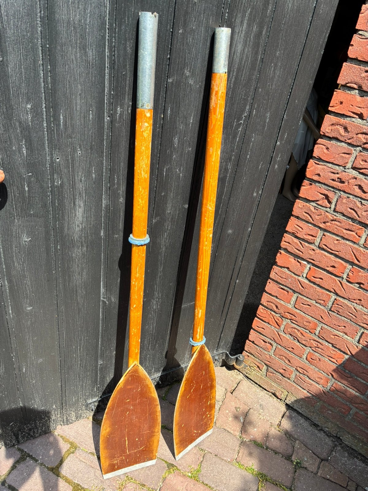 Houten peddels, Watersport en Boten, Peddels, Ophalen, Gebruikt