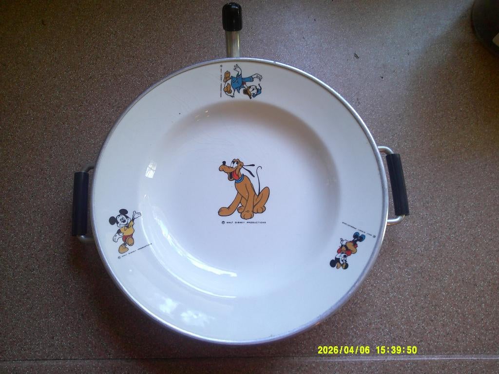Disney warmhoud bordje Pluto, Ophalen of Verzenden