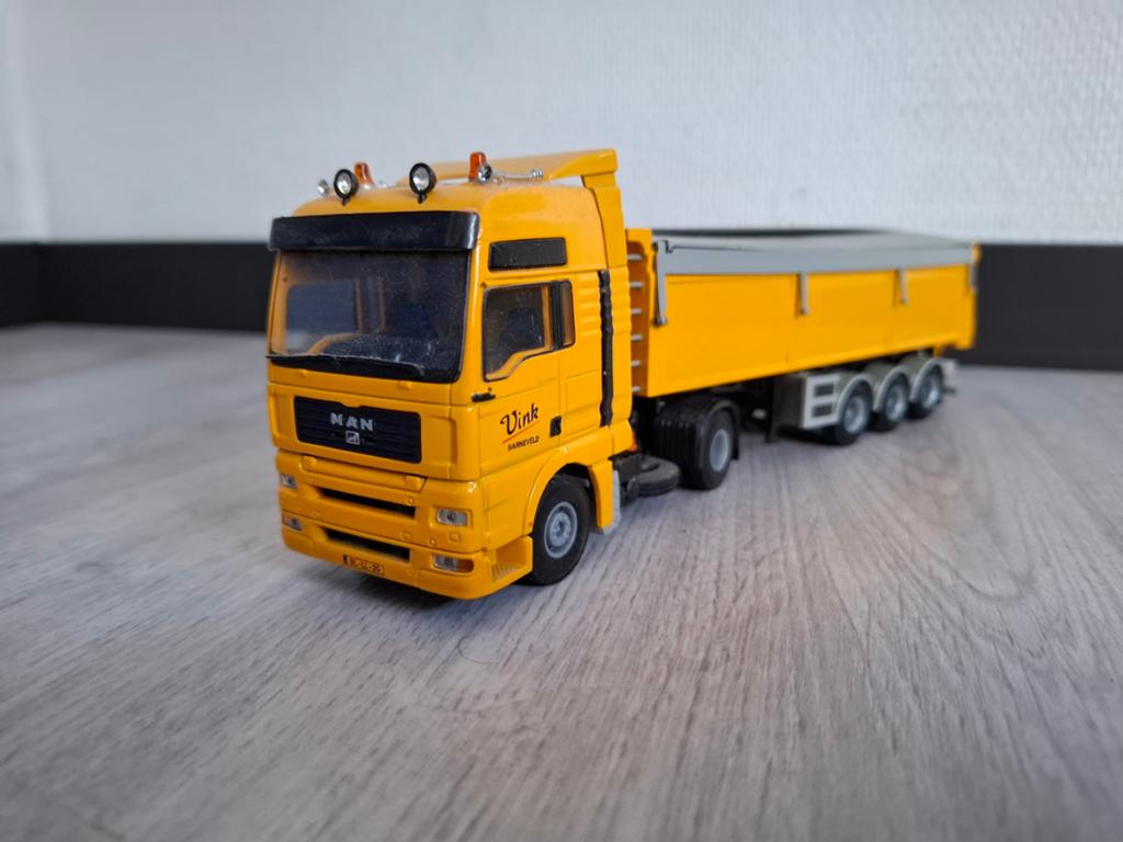 MAN Vink Barneveld 1:50 Tematoys, Hobby en Vrije tijd, Modelauto's | 1:50, Ophalen of Verzenden, Nieuw, Bus of Vrachtwagen, Overige merken