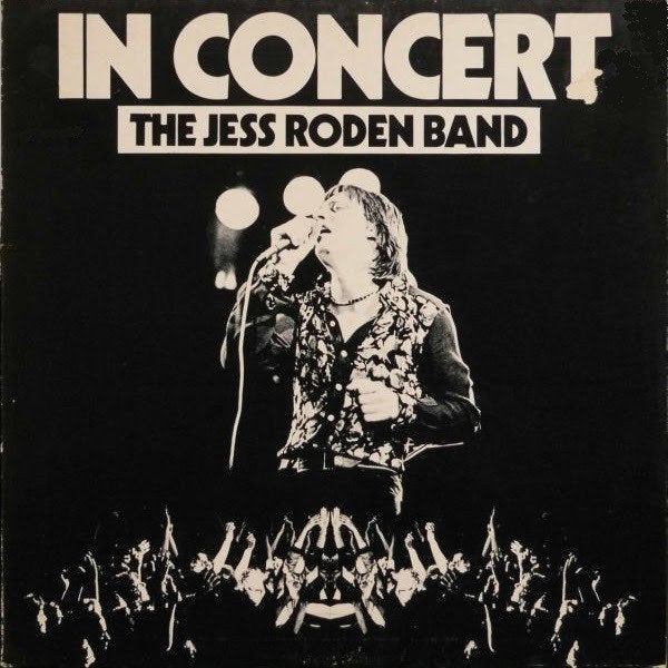 The Jess Roden Band –Live In Concert-Vinyl Lp. Hard rock, Cd's en Dvd's, Vinyl | Hardrock en Metal, LP, Gebruikt, Ophalen of Verzenden