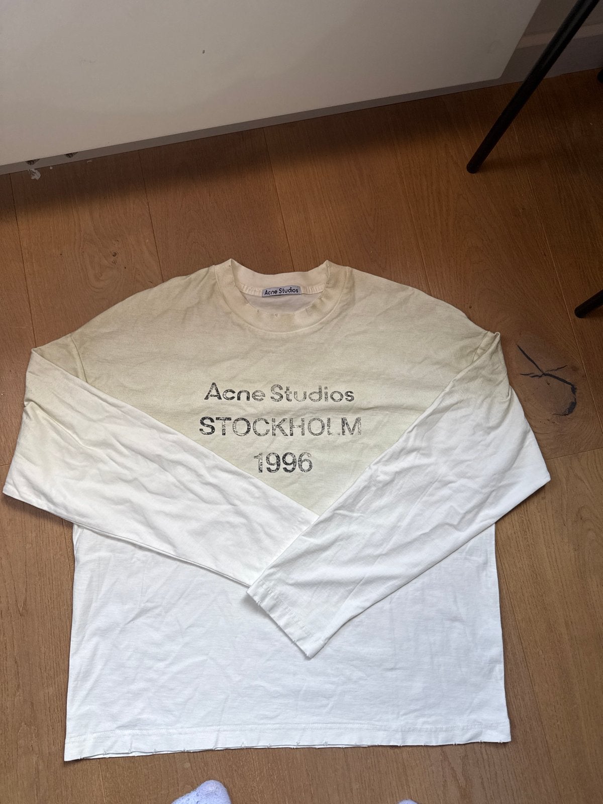 Acne Studios longsleeve maat S, Wit, Ophalen of Verzenden, Lange mouw, Maat 36 (S)