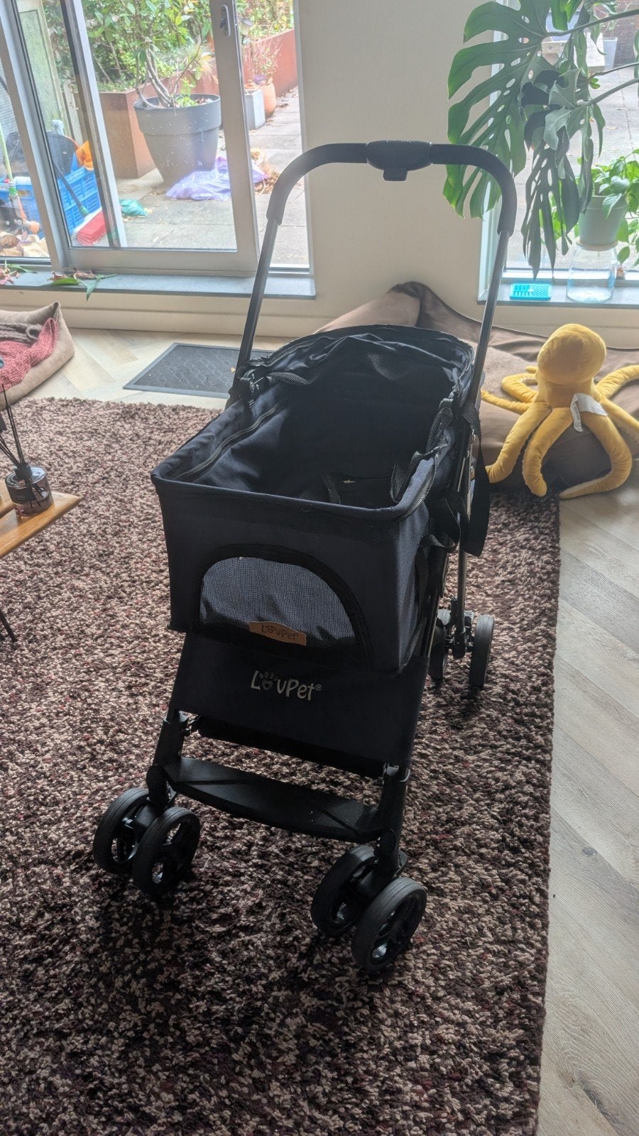 Small dog stroller love pet, Ophalen