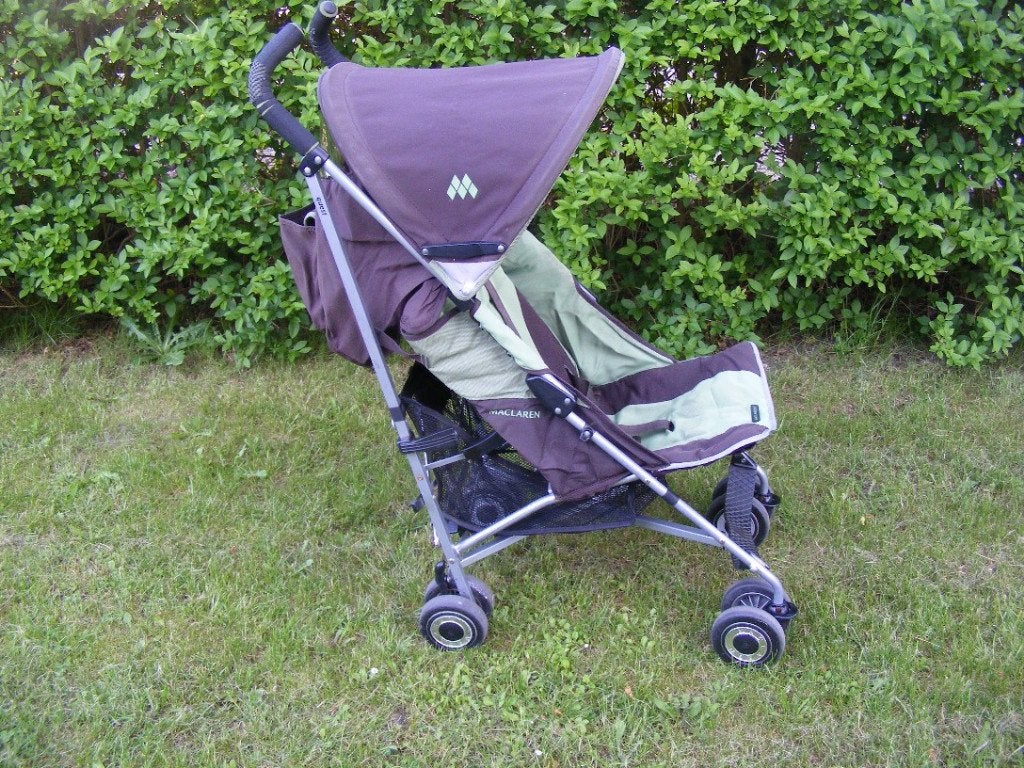Maclaren Quest Buggy Bruin-Groen, Ophalen, Gebruikt, Maclaren, Verstelbare rugleuning