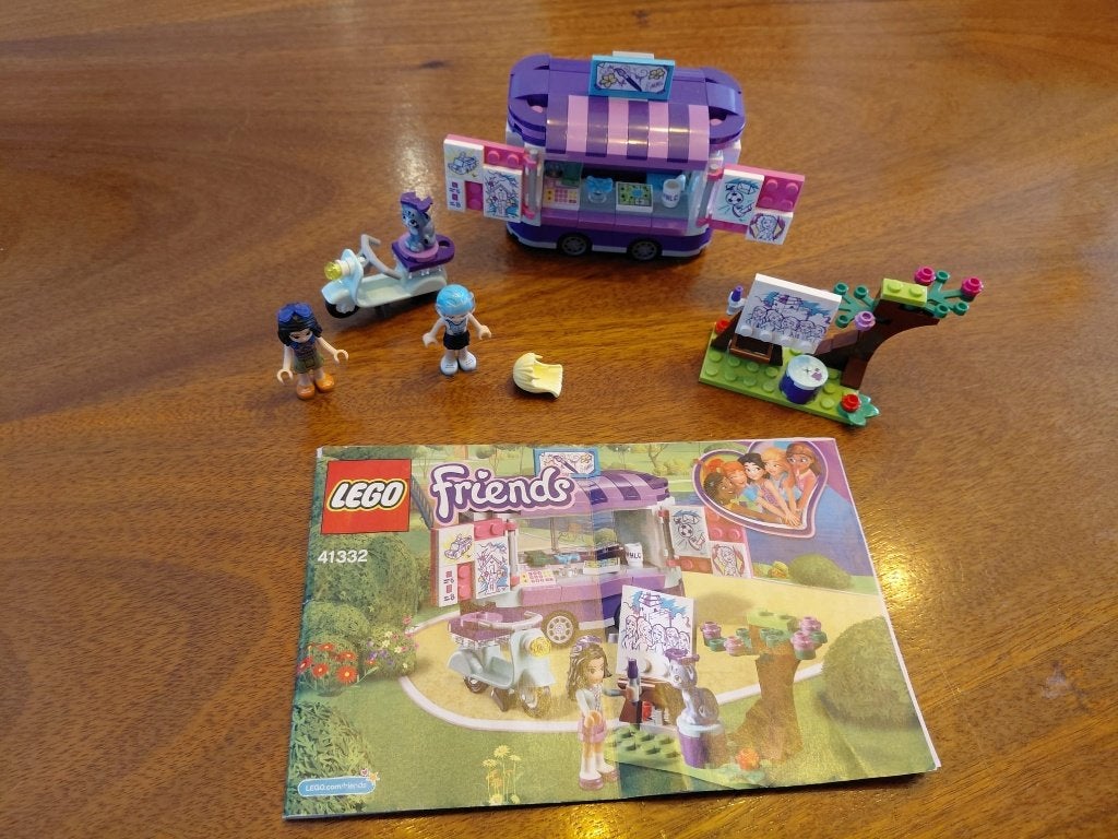 LEGO Friends Emma's Kunstkraam - 41332, Kinderen en Baby's, Lego, Ophalen of Verzenden, Zo goed als nieuw, Complete set