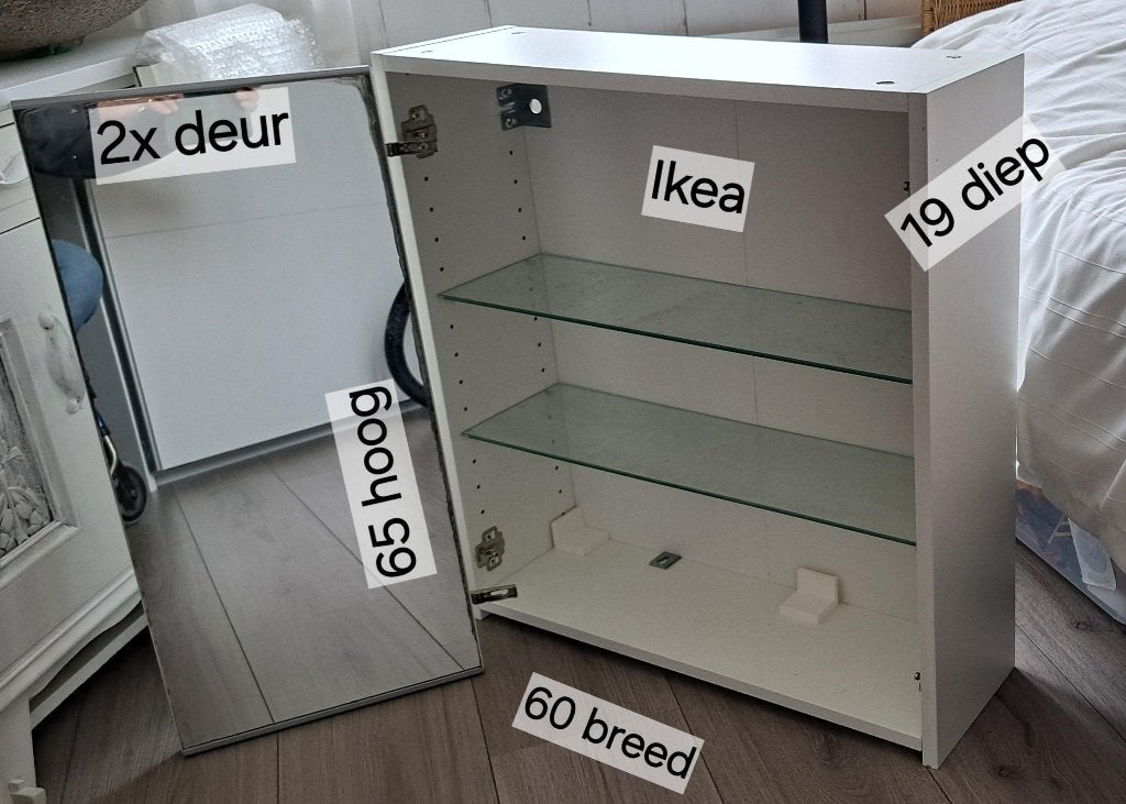 Toiletkastje Ikea, Ophalen, Gebruikt, 50 tot 100 cm, Minder dan 100 cm