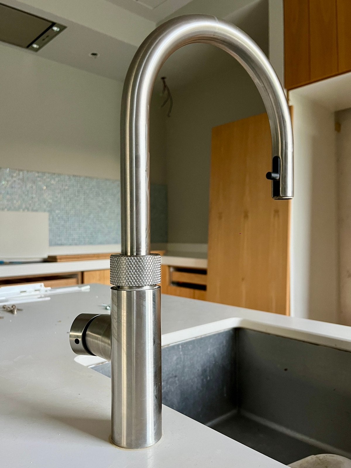Quooker flex round RVS kraan, Huis en Inrichting, Ophalen, Minder dan 50 cm, Gebruikt, Minder dan 25 cm
