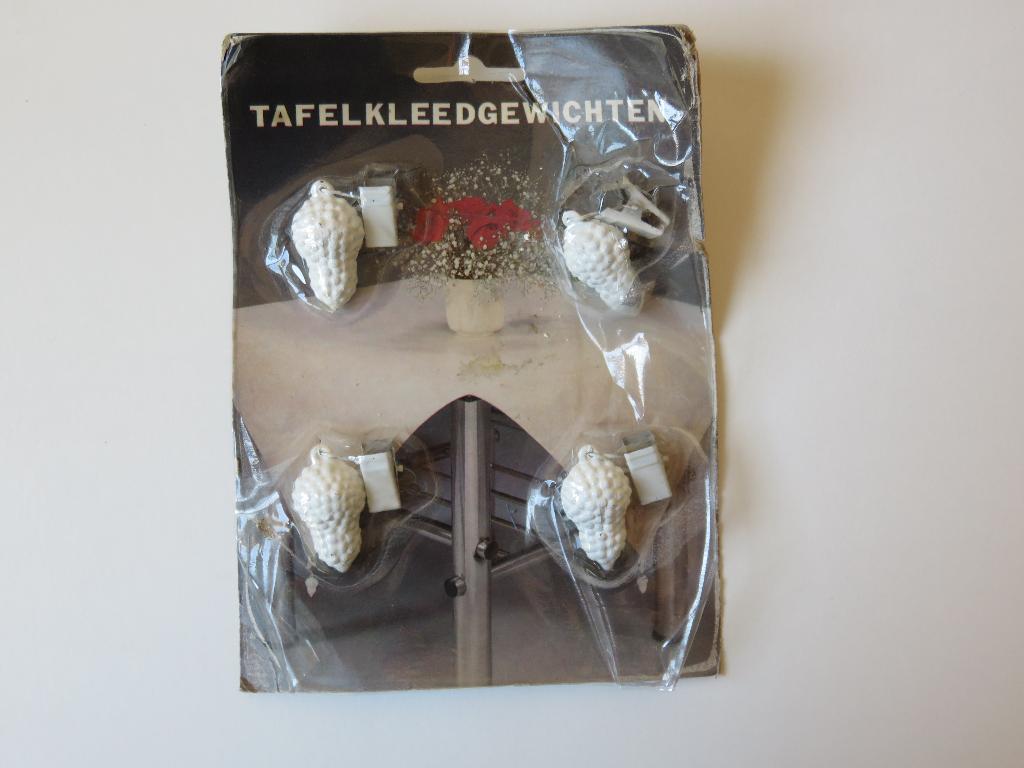 Setje van 4 tafelkleedgewichten in de vorm van tros druiven, Ophalen of Verzenden, Zo goed als nieuw, Rechthoek