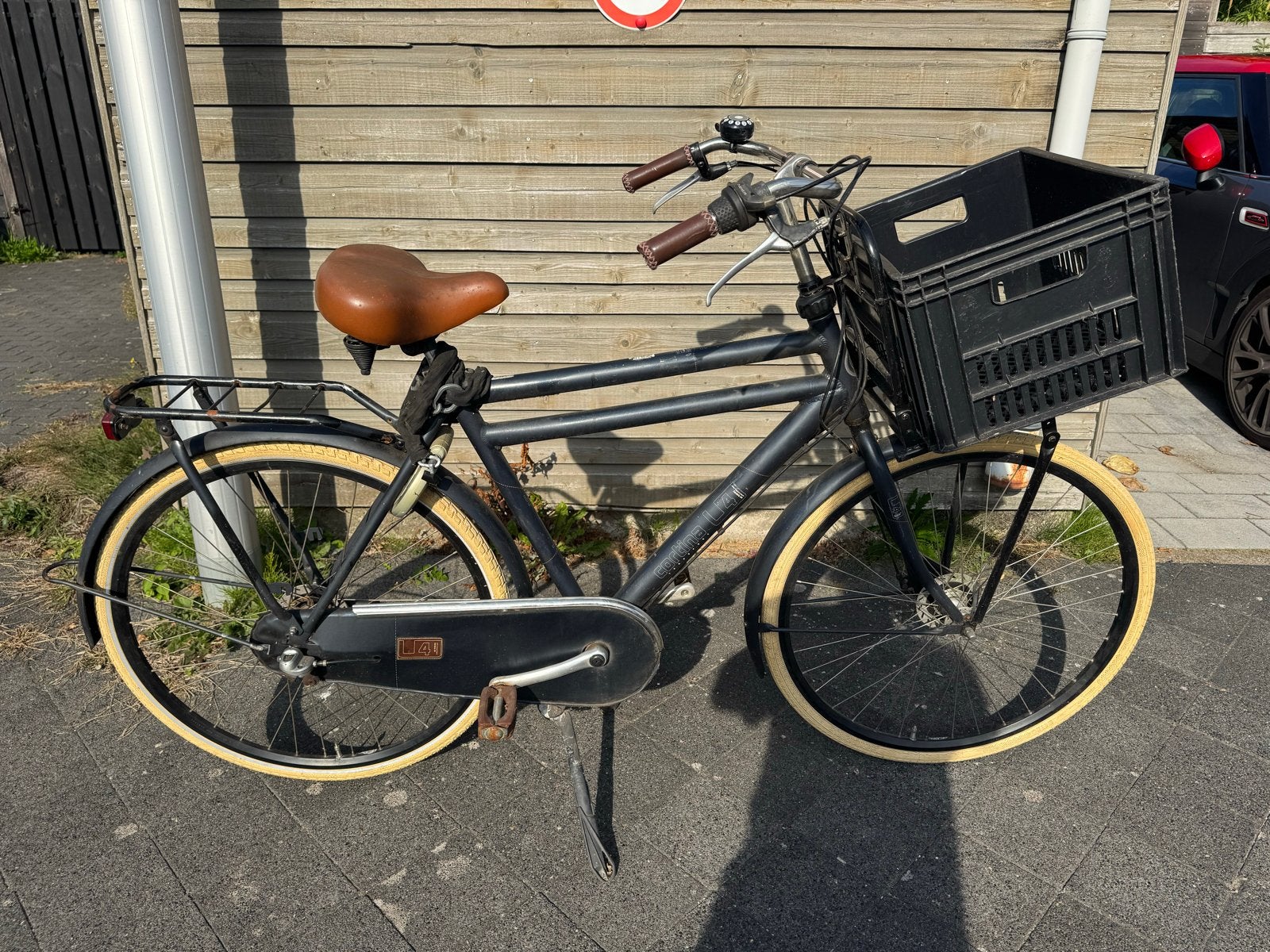 Cortina U4 Transportfiets - Handrem, 3 versnellingen, slot, Gebruikt, Handrem, Trommelrem, Ophalen