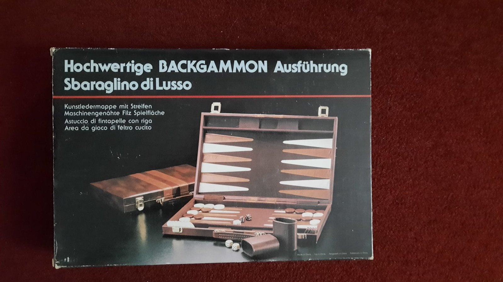 Backgammon koffer set, Ophalen of Verzenden, Zo goed als nieuw