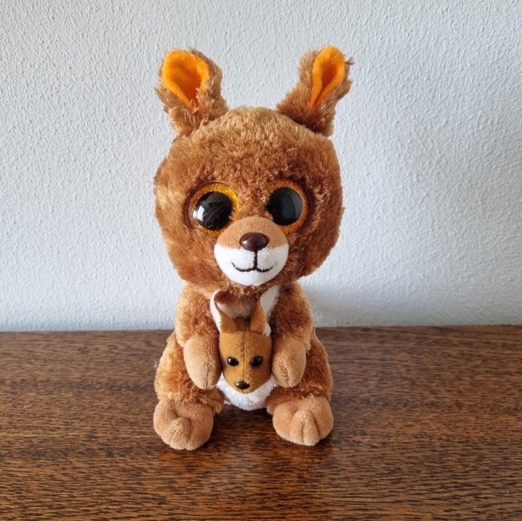 Ty Beanie kipper kangaroo kangoeroe knuffel, Ophalen of Verzenden, Zo goed als nieuw, Overige typen