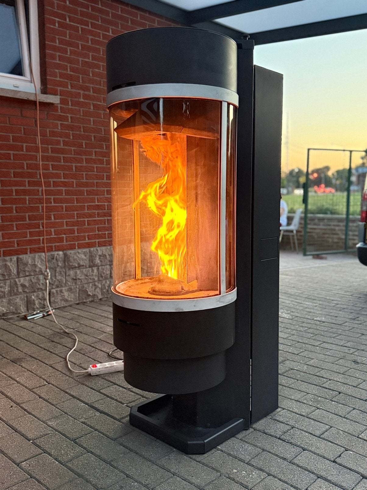 Pelletkachel thermorossi bellavista 10kw GRATIS LEVEREN !, Ophalen of Verzenden, Zo goed als nieuw, Hout, Houtkachel
