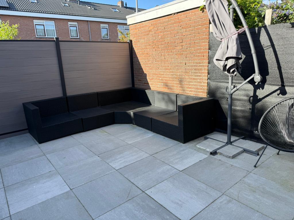 Rotan loungeset 300 x 160, Ophalen, Zo goed als nieuw