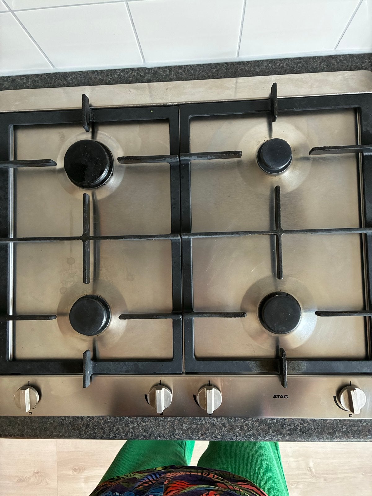 4-pits gasstel Atag 60x53.5/54 cm, Ophalen, Gebruikt, Minder dan 85 cm, 60 cm of meer