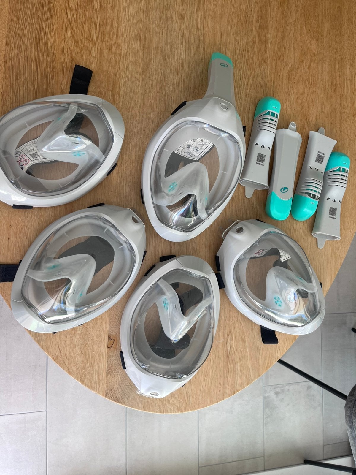Snorkelmasker easybreath 5x, Ophalen of Verzenden, Gebruikt, Snorkelmasker
