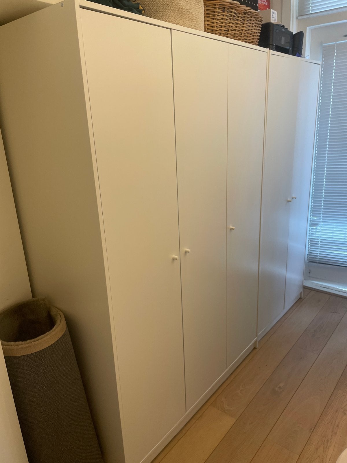 IKEA Kleppstad kledingkasten (1x3-deurs, 1x2-deurs), Ophalen, 200 cm of meer, 150 tot 200 cm, Zo goed als nieuw