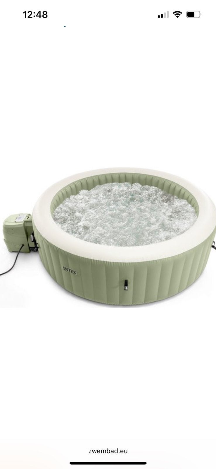 Intex pure spa 4 personen DEFECT, Ophalen, Gebruikt, Pomp, Opblaasbaar