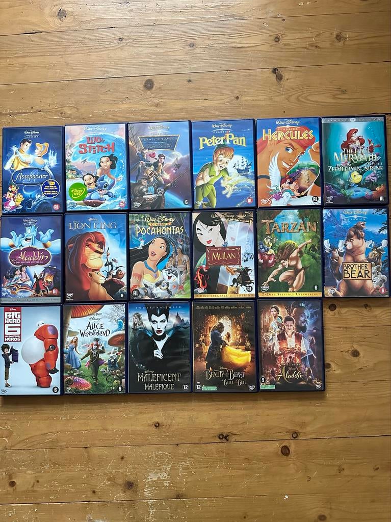 Disney DVD collectie - 21 films, Avontuur, Alle leeftijden, Ophalen of Verzenden, Zo goed als nieuw