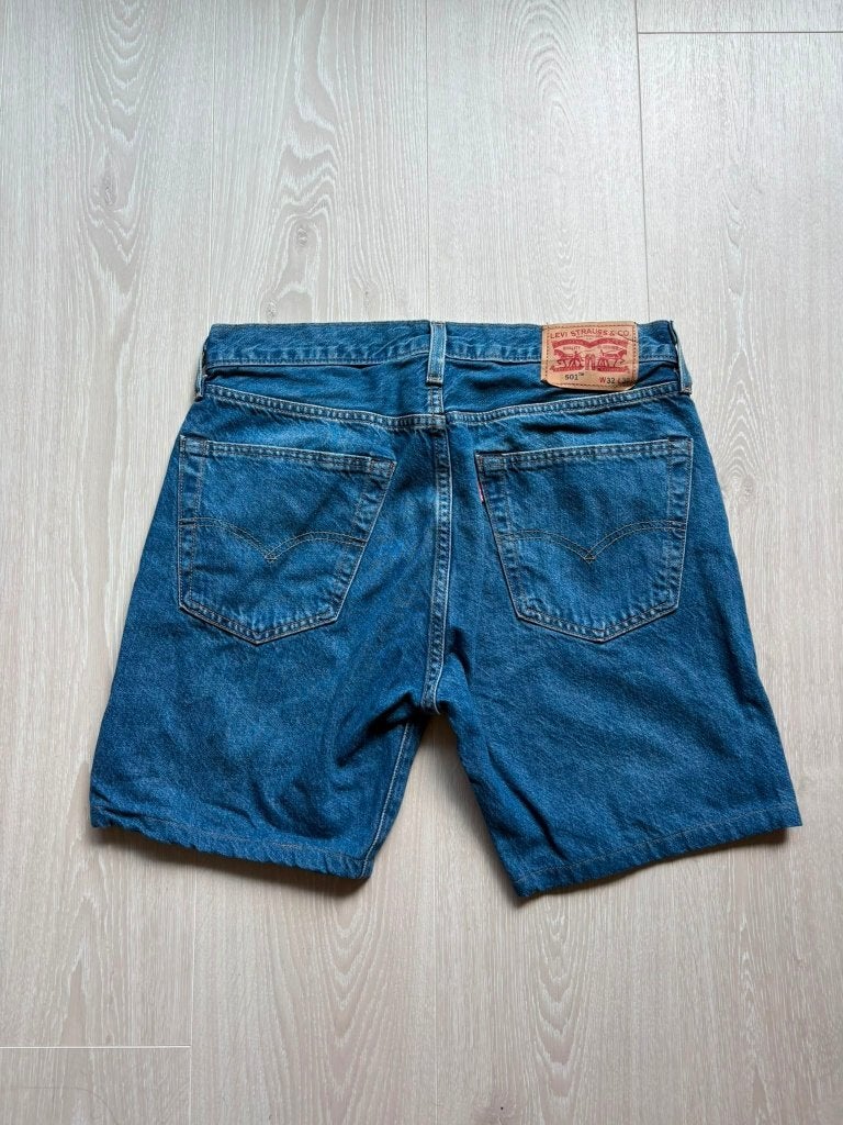 Levi's 501 Korte Broek W32, Blauw, ., W32 (confectie 46) of kleiner, Ophalen of Verzenden