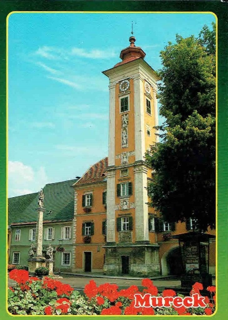 Oostenrijk 1987 Mureck kerk. Joegoslavie > Linz Oostenrijk, Verzenden, 1980 tot heden, Gelopen, Gebouw