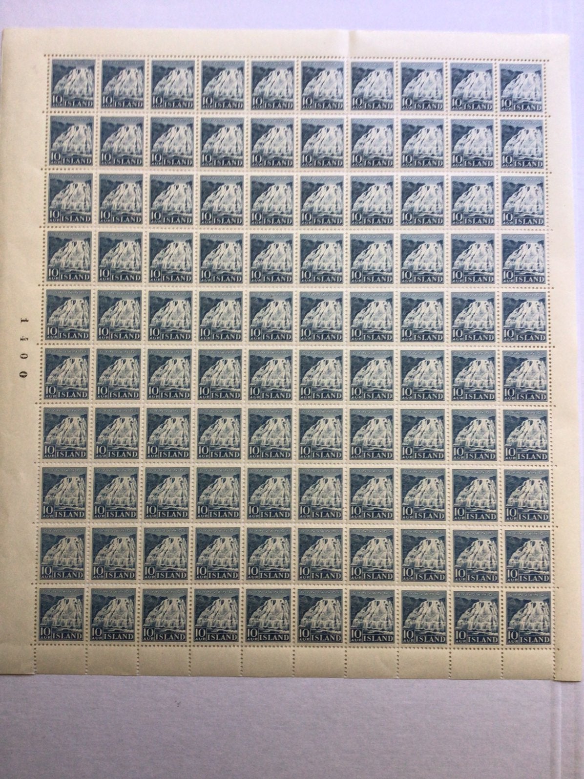 Postzegels IJsland 10 Aur, Ophalen of Verzenden, Postfris