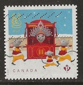 Canada 124, rat voor monty, Verzenden, Gestempeld, Noord-Amerika