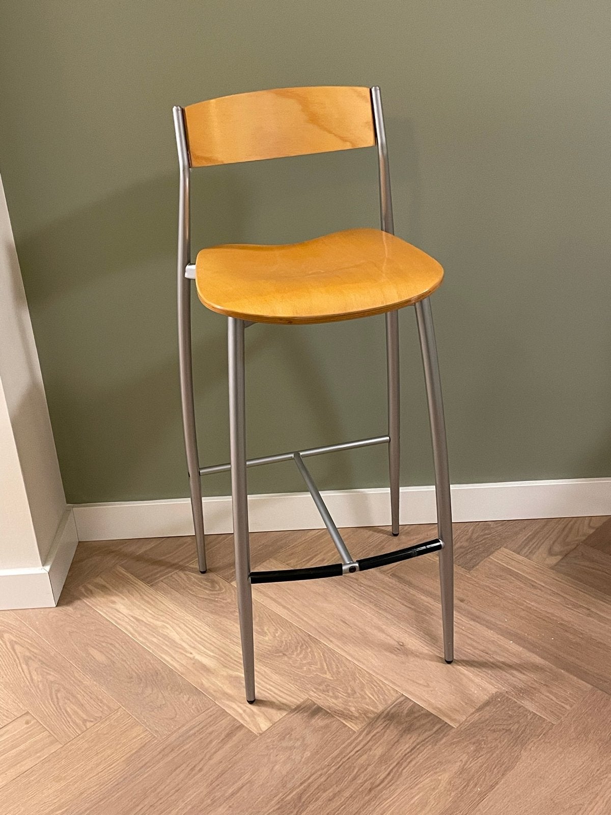3 Italiaanse design barkrukken in zeer goede staat, Ophalen, Met voetsteun, Zo goed als nieuw, 90 cm of meer