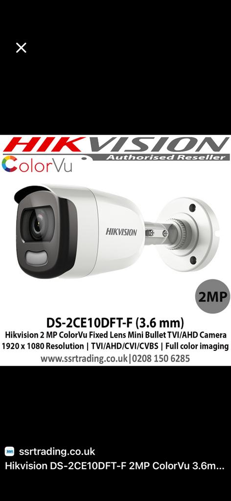 Hikvision Color Vu 105 stuks, Ophalen of Verzenden, Nieuw