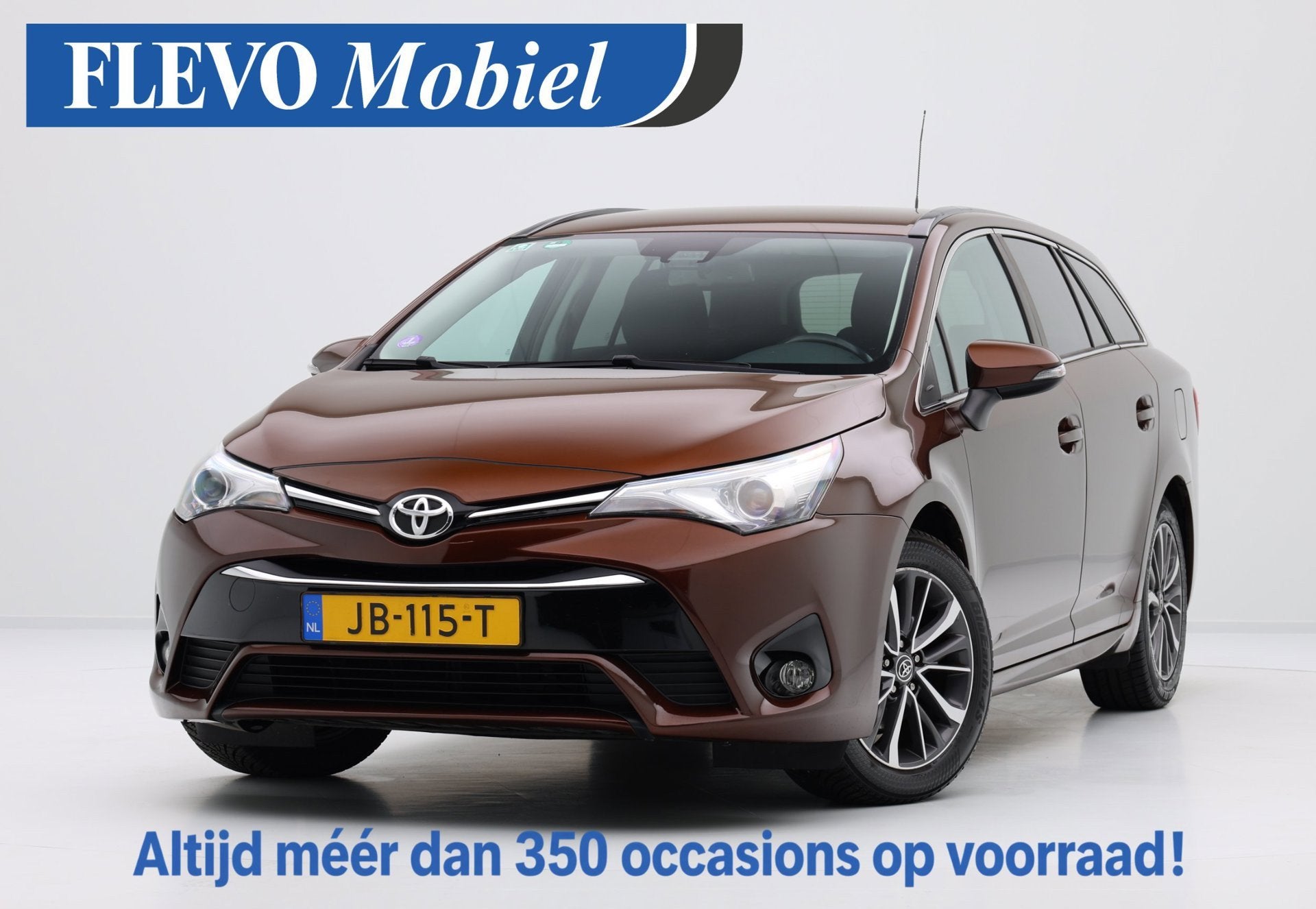 Toyota Avensis Touring Sports 1.8 VVT-i Lease Pro -Dealer on, Auto's, Voorwielaandrijving, Dealer onderhouden, 4 cilinders, Bruin
