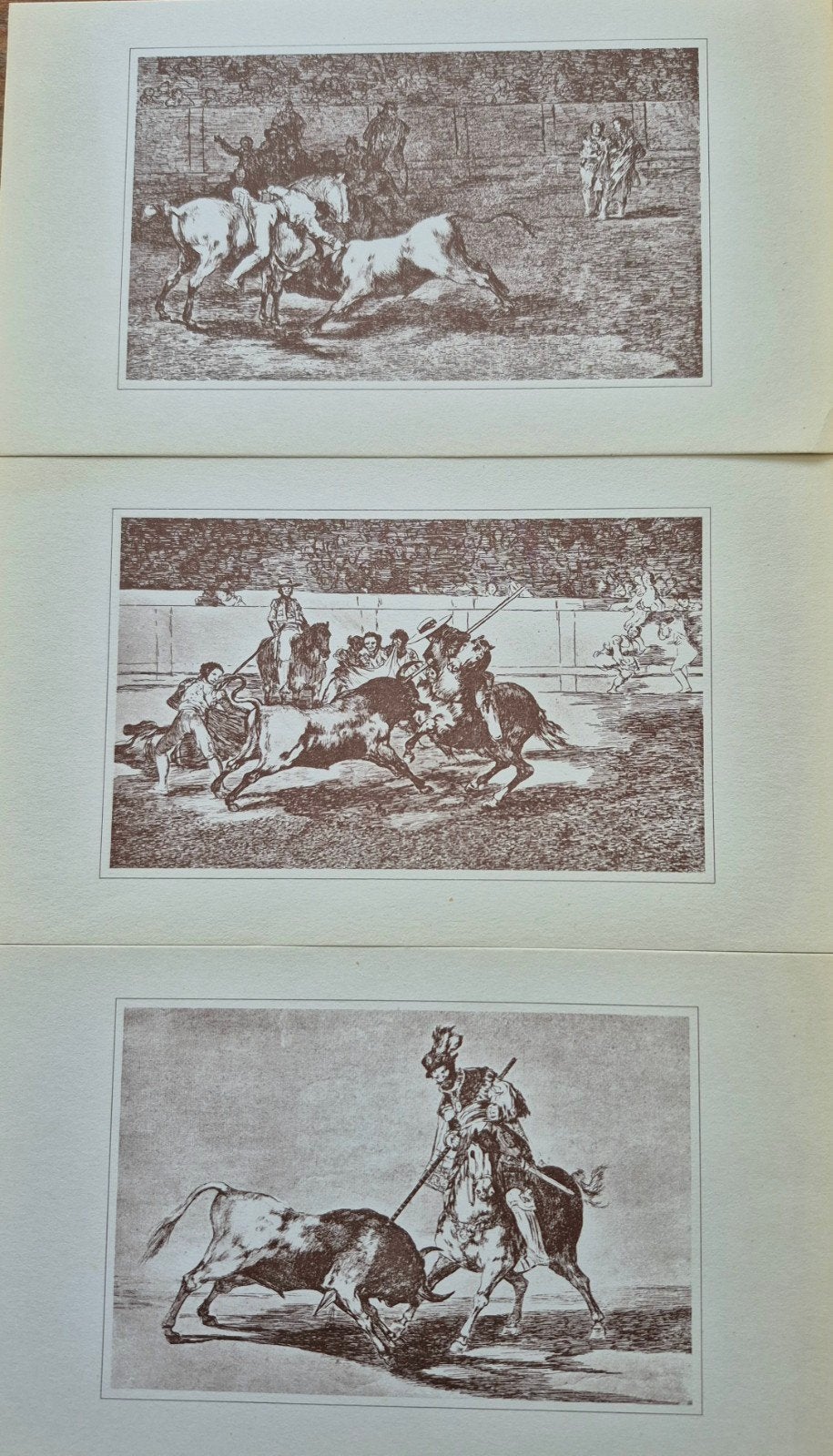 Goya - Tauromaquia (3 etsen), Antiek en Kunst, Dagelijks leven, 1800 - 1899, Origineel, Verzenden