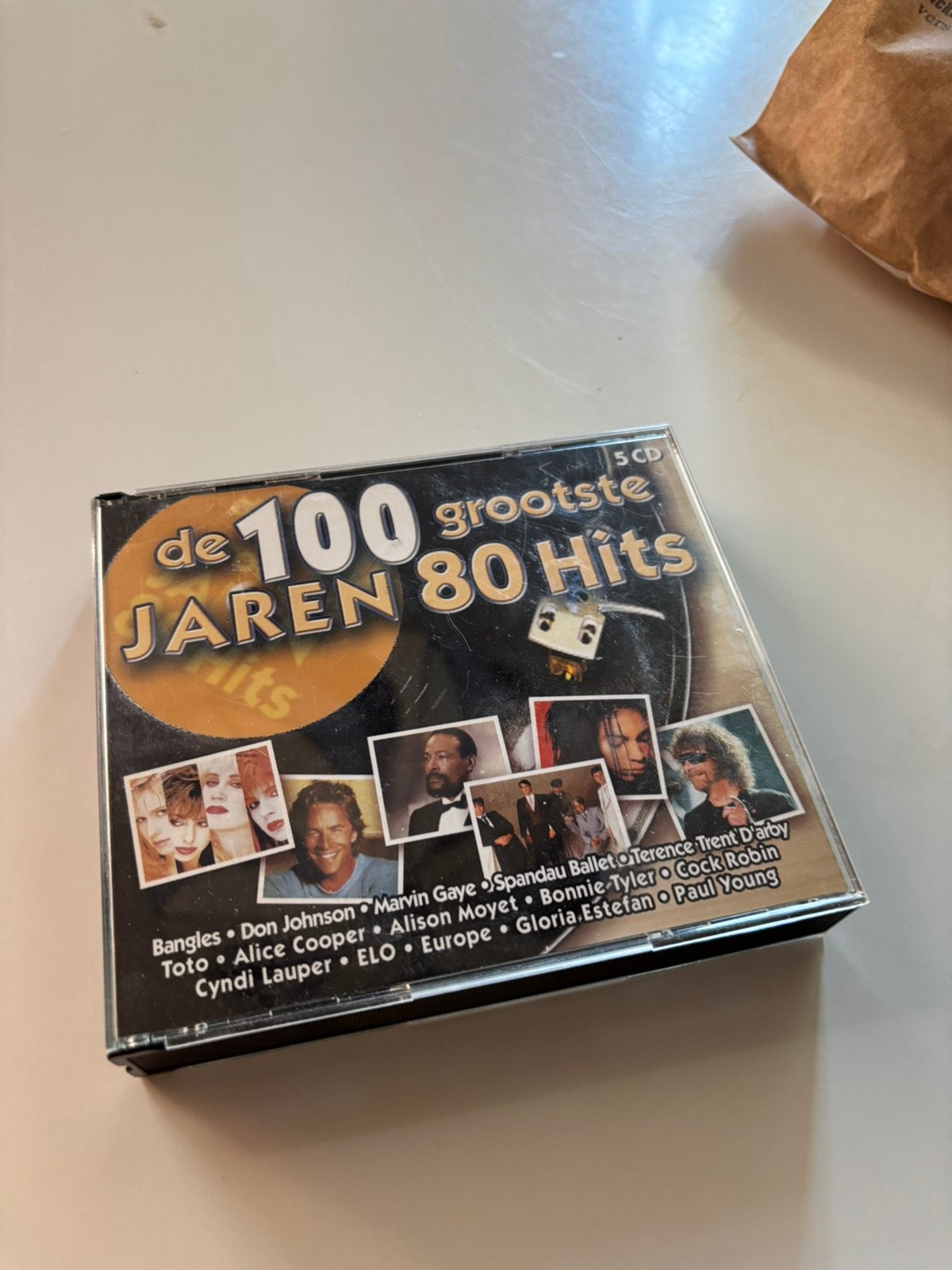 Verzamel cd 100 hits 80er jaren, Boxset, Ophalen of Verzenden, Zo goed als nieuw, Inclusief boekje