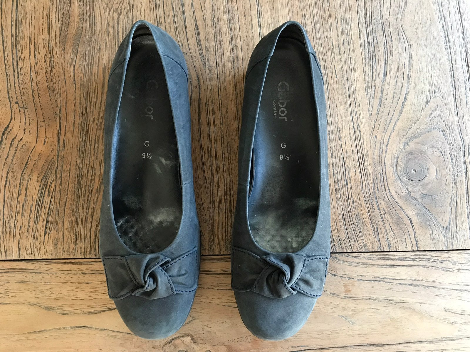 Gabor damesschoen, maat 9,5 (44), Kleding | Dames, Schoenen, Blauw, Gedragen, Ballerina's, Ophalen of Verzenden