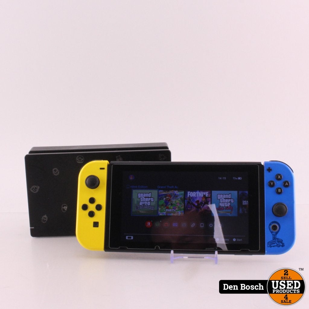 Nintendo Switch Fortnite Editie | Ex Lader | B-Grade, Nintendo, Zo goed als nieuw, Support@nintendo.com, 11-1 Hokotate-cho, Kamitoba, Minami-ku
Kyoto 601-8501
Japan