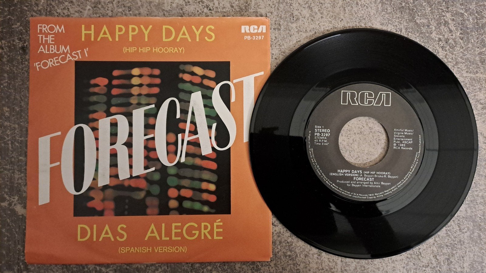 Forecast  - happy days, Gebruikt, 7 inch, Pop, Fotohoes