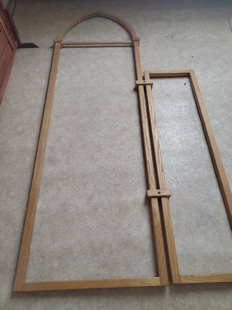 Houten frame 'kerkdeur', Doe-het-zelf en Verbouw, Hout en Planken, Ophalen, Grenen, Overige typen, Zo goed als nieuw