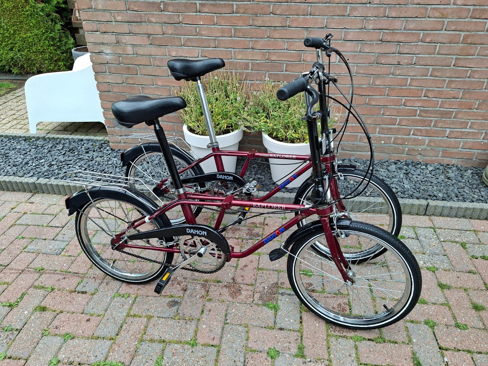 Set vouwfietsen Dahon Explorer  met versnellingen, Fietsen en Brommers, Fietsen | Vouwfietsen, Ophalen, 20 inch of meer, Gebruikt