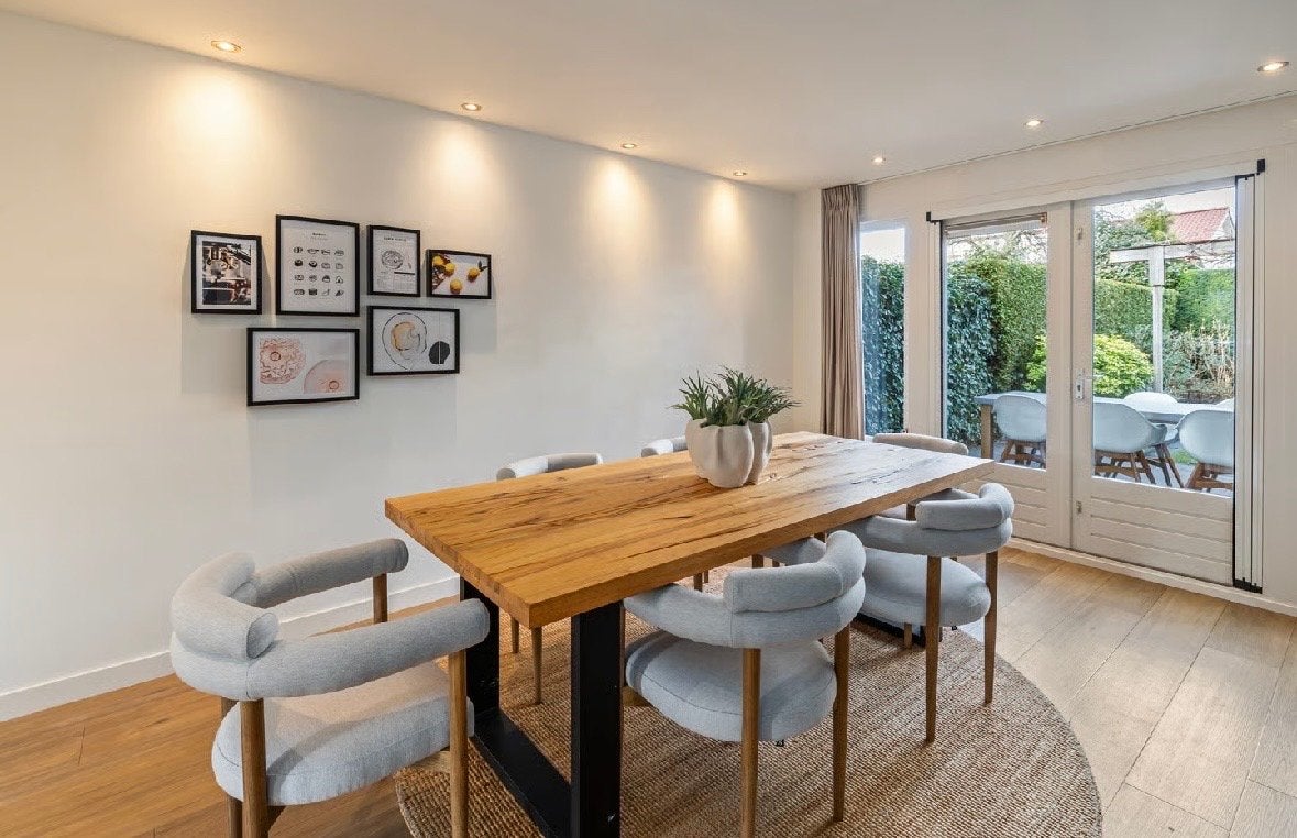 Eijerkamp Houten Eettafel 220x100 cm, 100 tot 150 cm, 200 cm of meer, Ophalen of Verzenden, Zo goed als nieuw
