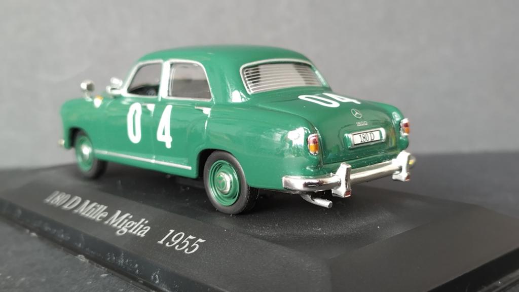 Mercedes Benz 180 D Mille Miglia 1955 1:43 Eaglemoss Pol, Hobby en Vrije tijd, Overige merken, Auto, Verzenden, .